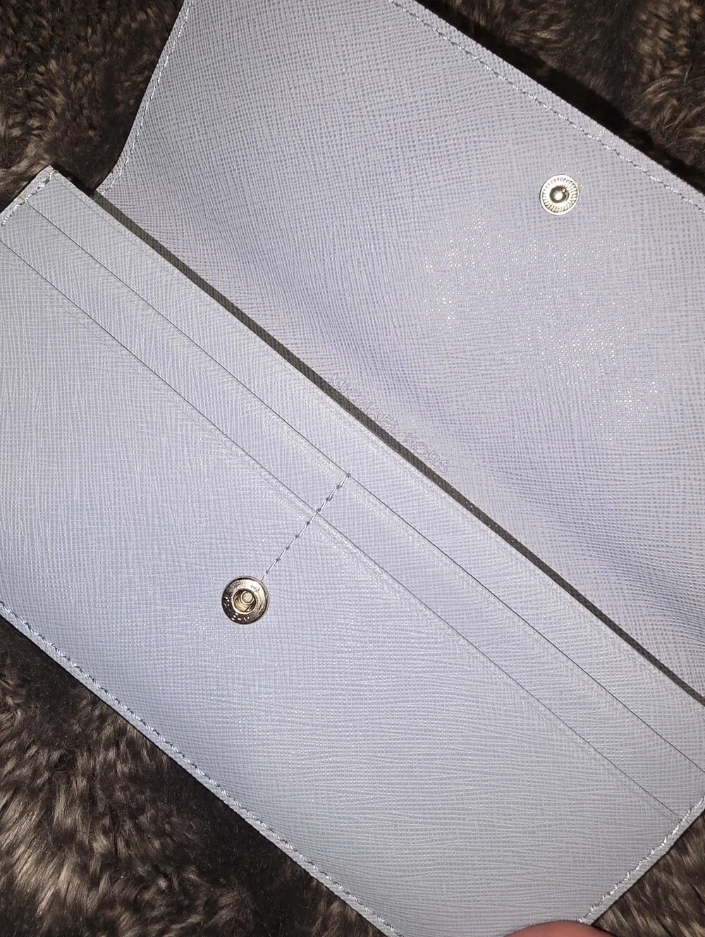 Michael Kors Blue Slim Wallet Blue Mk